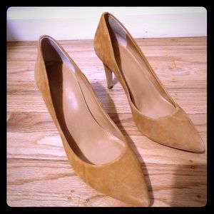 J Crew Suede Tan Classic Pumps Heels